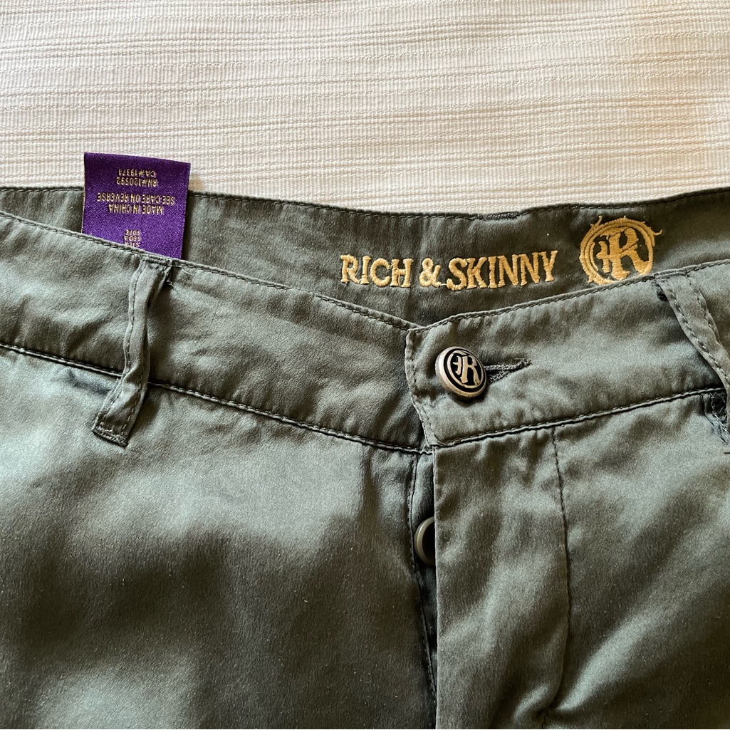 Rich&Skinny 100% Silk Jogger Pants & Jumpsuits Size 25